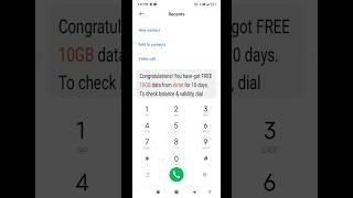 Airtel free 3GB new data code 2023 | Airtel free internet code 2023 #shorts