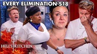 Tears, Tantrums and Tactics  - Every Elimination from Season 18 | Hell's Kitchen