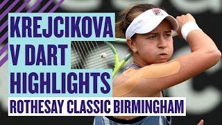 Hard-Fought WIN | Highlights - Harriet Dart v Barbora Krejčíková | Rothesay Classic Birmingham