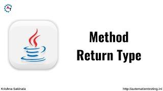 Methods with Return Type in Java | Java Tutorial For Beginners | Methods with Return Values