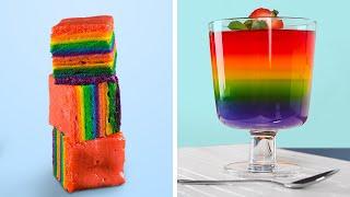 RAINBOW DESSERT RECIPES | Mouth-Watering And Delicious TIK TOK Food Ideas You Can Make Yourself
