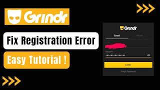 How to Fix Grindr Registration Error !