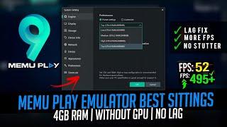 MEmu Play 8 Emulator Lag Fix, Best Settings For Low-End PC & Laptop - 2024