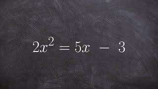 Learn to find the zeros of a quadratic using the quadratic formula