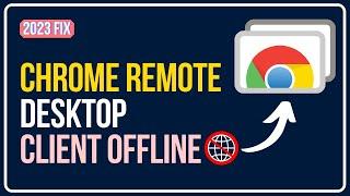 How to Fix CHROME REMOTE DESKTOP HOST OFFLINE Issue || WORKING For Windows 10 & Windows 11