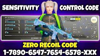 BGMI 3.6 UPDATE SENSITIVITY CODE | BGMI BEST SENSITIVITY SETTINGS | BGMI ZERO RECOIL SENSITIVITY