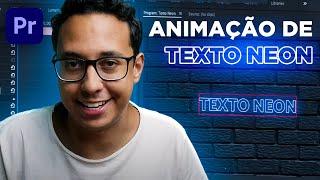 Como fazer TEXTO NEON ANIMADO no PREMIERE PRO!