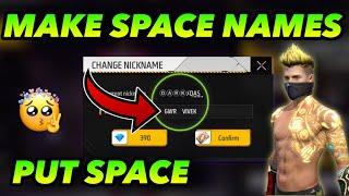 How To Give Space in Free Fire Name in 2023  | Change Free Fire Name In Hindi - Garena Free Fire