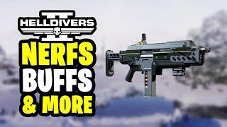 Helldivers 2 Nerfs, Buffs, Planet Hazards and more!