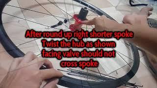 [ Toysfun Cycling ] how to lace bicycle rim 32 spoke 3 cross