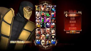 Mortal Kombat 9 - HUMAN CYRAX MK3 MOD - NEW Expert Arcade Ladder Gameplay