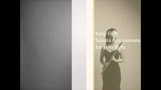 Karg-Elert Sonata Appasionata for Solo Flute