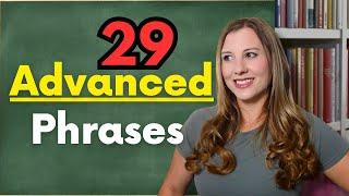 Advanced English Vocabulary Phrases