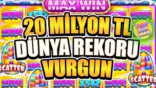 SLOT OYUNLARI SUGAR RUSH 1000   20 MILYON TL DÜNYA REKORU VURGUN #slotoyunları #casino #slots