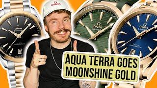 Omega's NEW Moonshine Gold Aqua Terras Are Giving SERIOUS Rolesor Vibes...