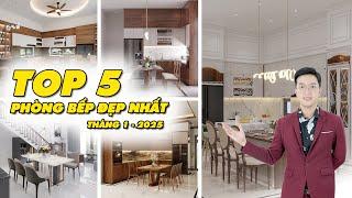 TOP 5 mẫu phòng bếp đẹp nhất tháng 1 - 2025 do Maxhome thiết kế và thi công