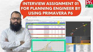 Planning Engineer Interview Assignment 01 by using Primavera P6 | Construction of Office Building