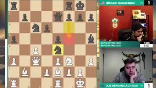 AMAZING SAC!! Ian Nepomniachtchi vs Hikaru Nakamura || Chessable Masters 2025 - G3