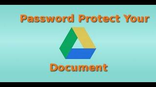 Google Drive Password Protect Folder