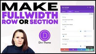 Make a Fullwidth Row in Divi Theme