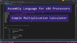 Code a Multiplication Calculator in MASM - Assembly Language for x86 Processors