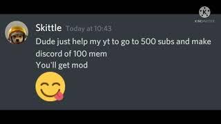 Talking to a discord mod ! Discord ! helper