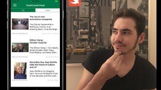 Swift 3 - News Reader (JSON Parsing with Custom UITableViewCells, XCode 8) (Part 1)