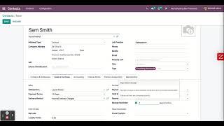 Odoo Contacts Module