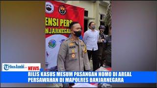 Rilis kasus mesum pasangan homo di areal persawahan di Mapolres Banjarnegara