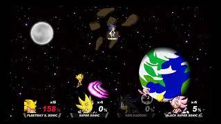 Sonic Smash Flash: Fleetway S. Sonic Vs Super Sonic Vs Seelkadoom (F.P.) Vs Black Sonic Rose