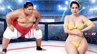 WWE 2K22 | Yokozuna vs Holly Luyah | WWE Jan 25, 2023