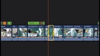 How to insert slow motion inside a clip in your timeline in FCPX