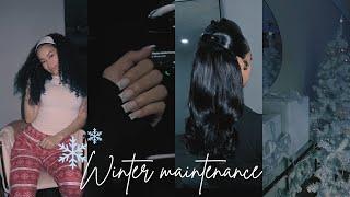 Winter Maintenance Vlog: New hair & Nails, Christmas party w friends, Shopping &more!