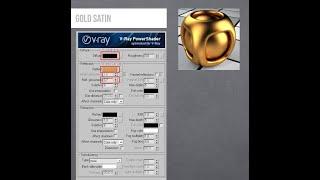 3ds Max Vray Realistic Gold Material/golden matel design /advane designer