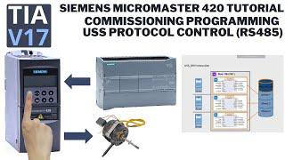 Siemens Micromaster 420 programming USS Protocol RS485