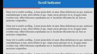 Animated Scroll Indicator, Jquery Scroll Indicator Example