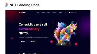 NFT's Landing Page Design With Figma