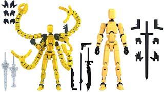 Assembly Completed Lucky 13 T13 Action Figure Set 3D Printed Multi Jointed Movable Dummy 13 Nova 13