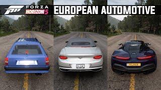 Forza Horizon 5 | European Automotive Car Pack | All 4 Cars