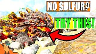 Magmasaur Not Eating Sulfer? Try This Method Instead! Ark Survival Evolved Magmasaur Raising Guide