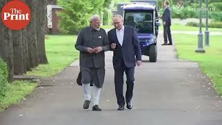 Visuals of PM Narendra Modi and Russian President Vladimir Putin in Novo-Ogaryovo