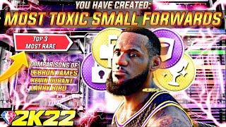 *TOP 3 MOST BROKEN* SMALL FORWARD BUILDS TO USE ON NBA 2K22! (ABSOLUTE BEST SF BUILDS!)