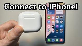 How to Connect AirPods 4 (or ANY) to iPhone & Set Up!