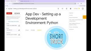 App Dev - Setting up a Development Environment: Python || #qwiklabs  #coursera [With Explanation️]