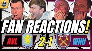 6 VILLA & HAMMERS FANS REACTION TO ASTON VILLA 2-1 WEST HAM | FA CUP FAN REACTIONS