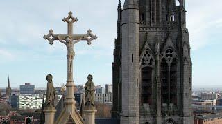 St Walburge's Church / Preston / Lancashire / Drone - 001