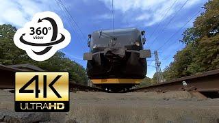 360° camera under train (4K)