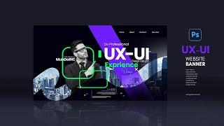 Professional website banner Design | Adobe Photoshop Tutorial