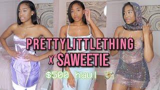 OMG... SAWEETIE X PRETTYLITTLETHING TRY ON HAUL