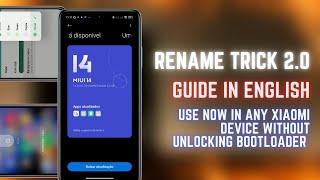 [English] Use Rename Trick 2.0 to install MIUI 14 now in any Xiaomi Device